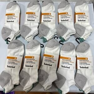Timberland Performance Cushion Low Cut 20 Pairs Cotton Blend Socks -Size: Large